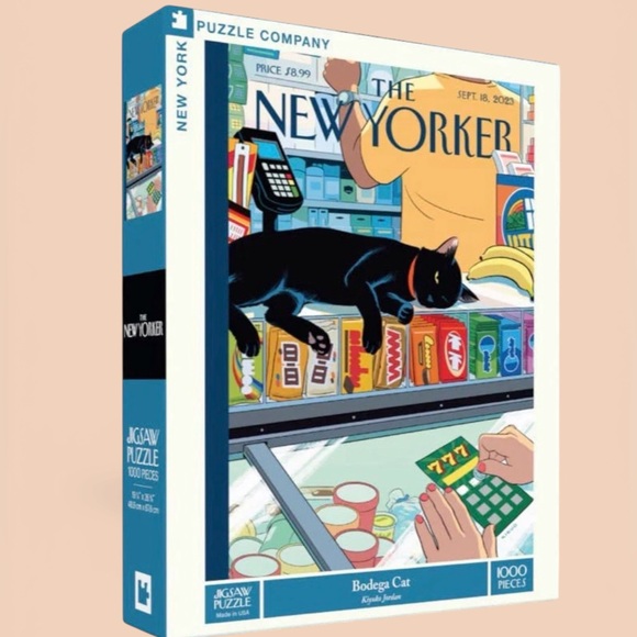 New York Puzzle Company Other - New York Puzzle Company "Bodega Cat" 1000 Piece Jigsaw Puzzle R. Kikuo Johnson.
